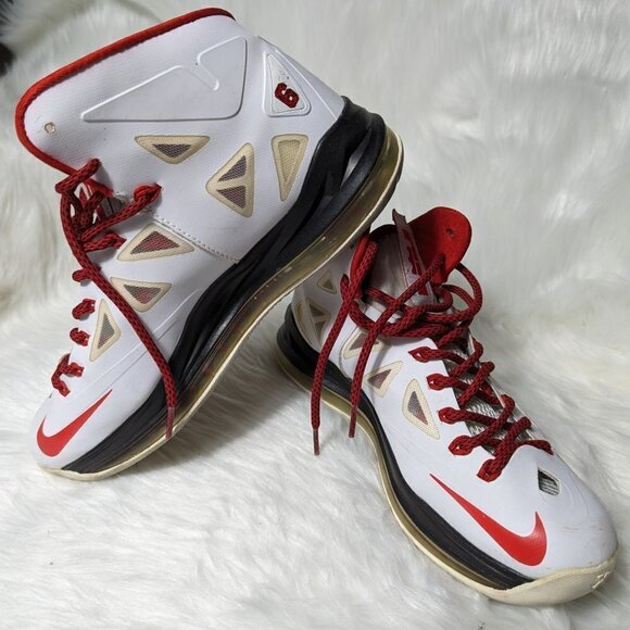 Nike LeBron x + Men\'s white Red Black Size 9 main image 6